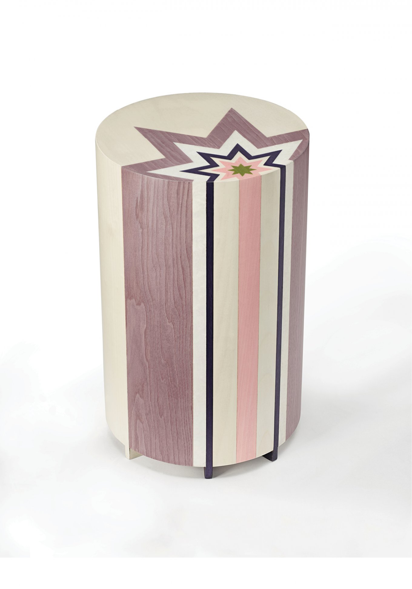 studio catoir collection design pink marquetry gueridon stella 2