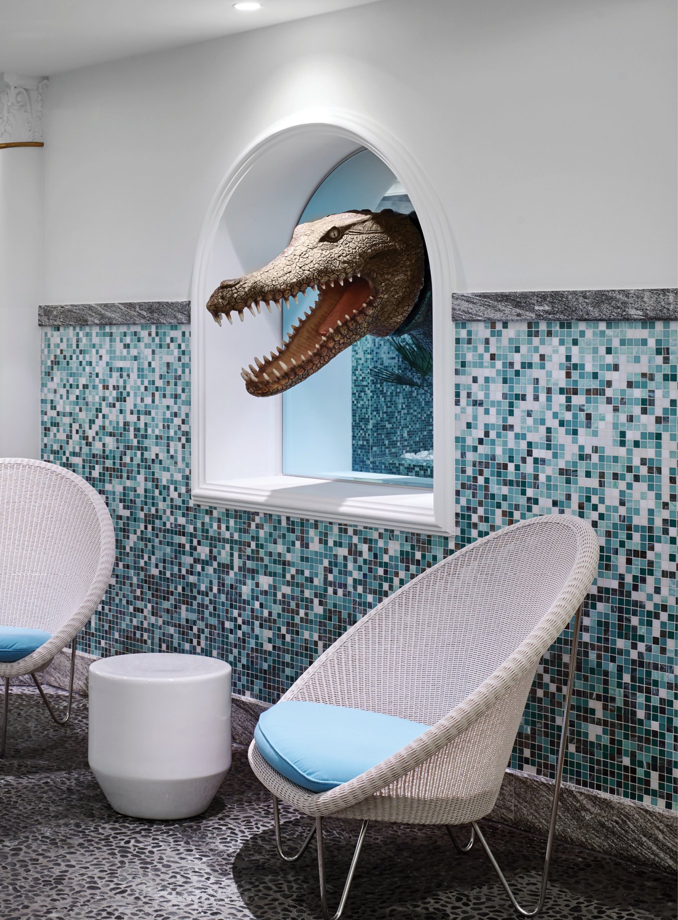 studio catoir hotel design crocodile head