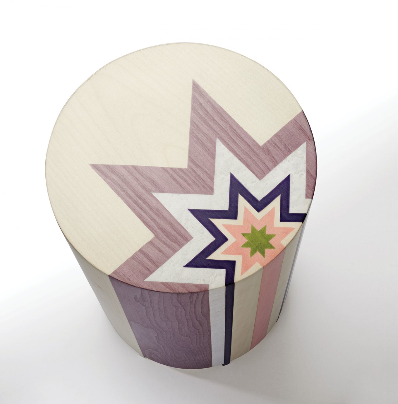 studio catoir collection design pink marquetry gueridon stella 3