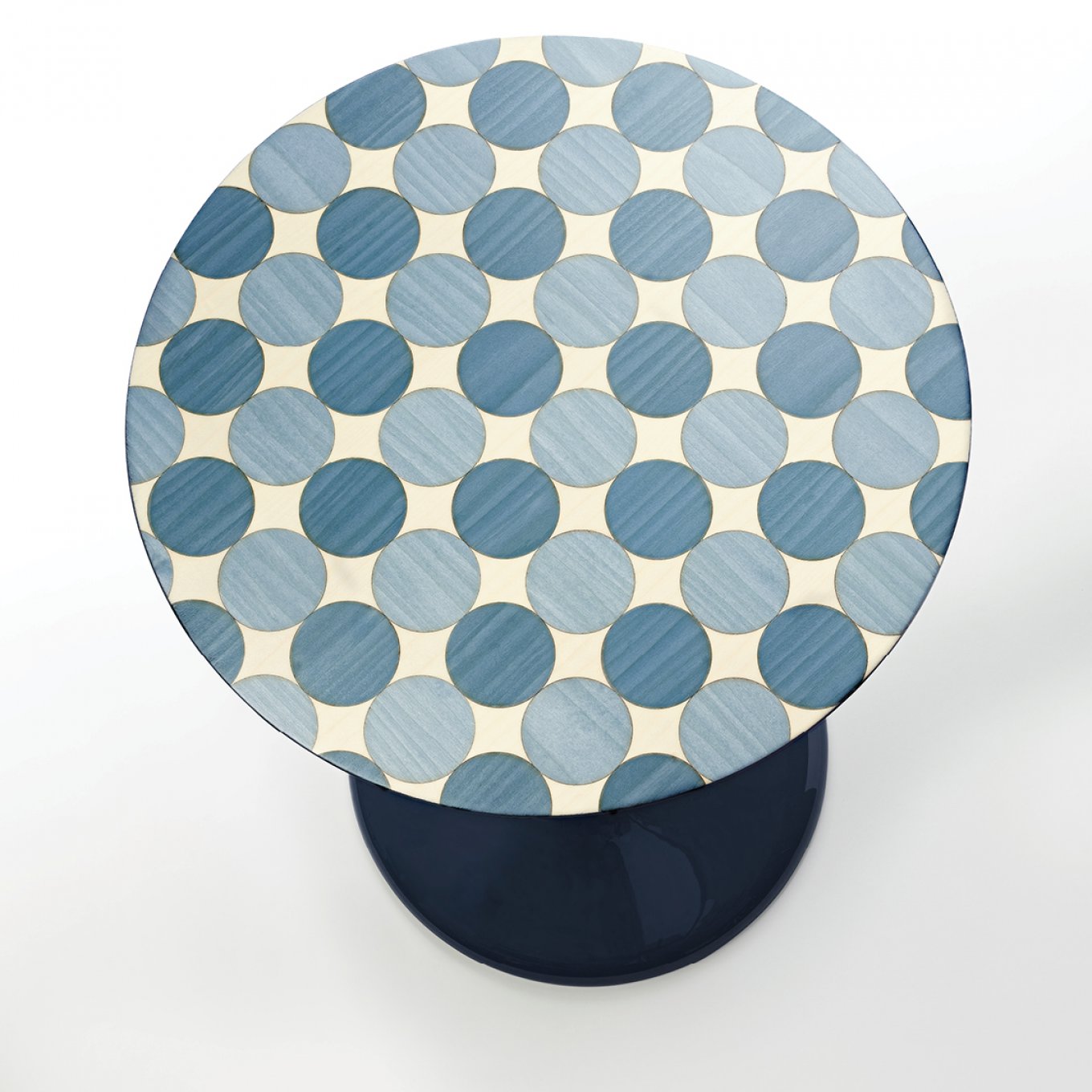 studio catoir collection design blue marquetry gueridon parigi dots 2