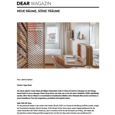 studio catoir dear magazin ligne roset okko hotel 1