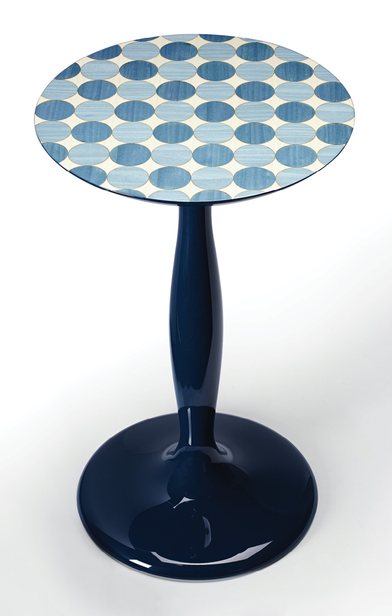 studio catoir collection design blue marquetry gueridon parigi dots 2