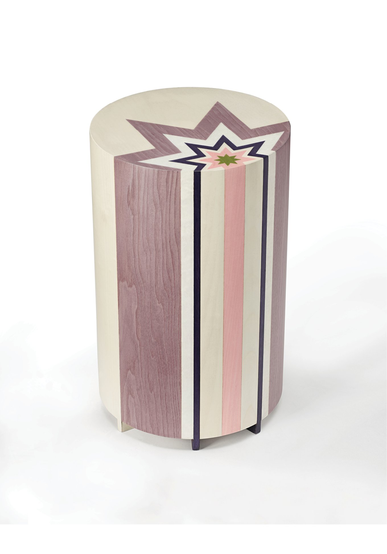 studio catoir collection design pink marquetry gueridon stella 2